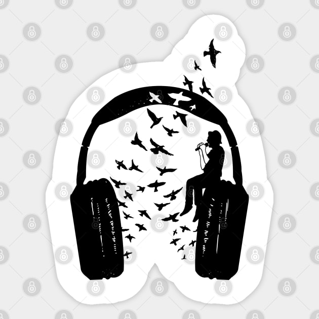 Headphone Singer Sticker by barmalisiRTB